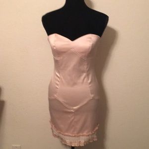 New Mini stretch sexy strapless dress,